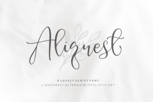 Aliquest Script: A Classy, Natural Handwritten Font for Real Branding