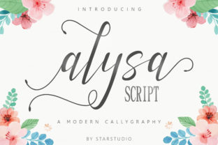 Alysa Script: A Flirtatious, Hand-Lettered Font for Campaign Headlines