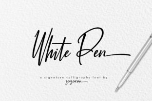 White Pen Script: A Fresh, Elegant Script Font for Handmade Brands